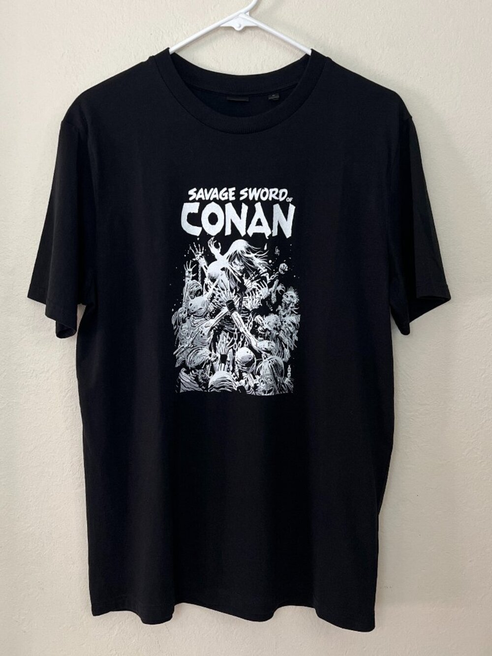 Savage Sword of Conan 90s Grunge Heavy Metal Gothic Tee 100% Organic Cotton Sz M